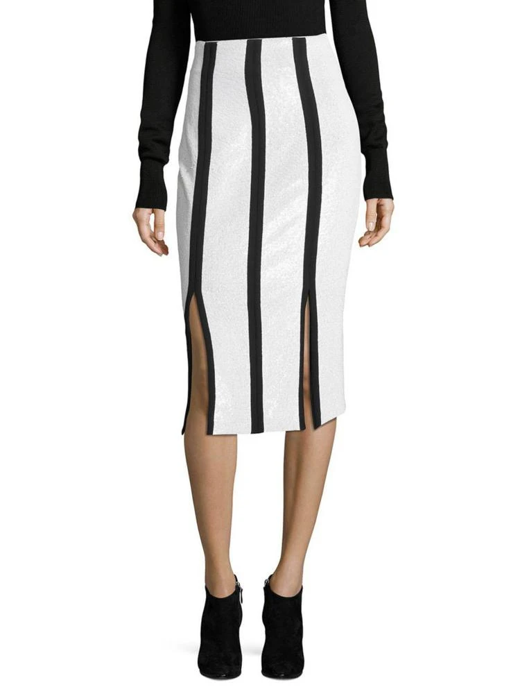 商品Diane von Furstenberg|High-Waist Striped Sequin Pencil Skirt,价格¥2245,第1张图片