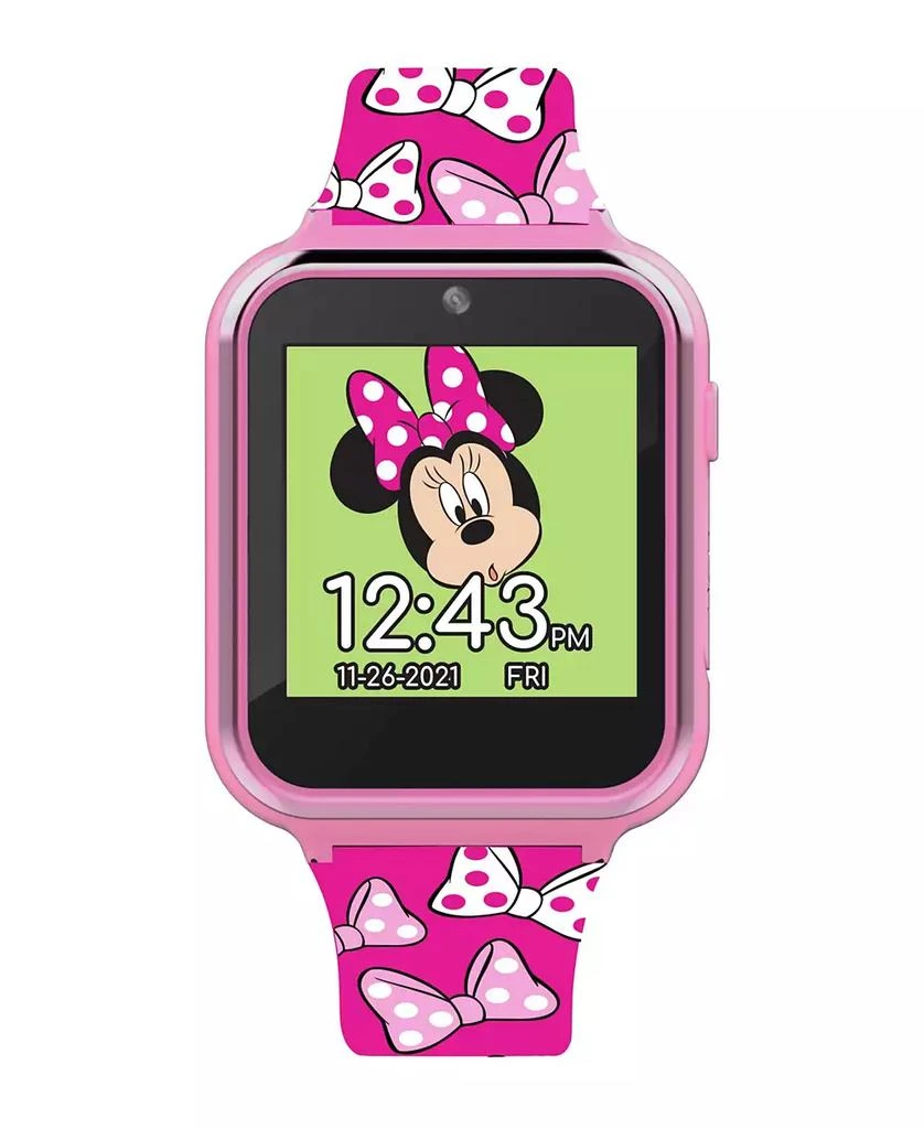 商品Accutime|Minnie Mouse Kid's Touch Screen Pink Silicone Strap Smart Watch, 46mm x 41mm,价格¥277,第2张图片详细描述