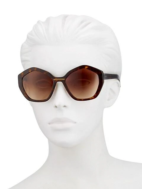 商品Prada|55MM Catwalk Cat Eye Sunglasses,价格¥2656,第4张图片详细描述