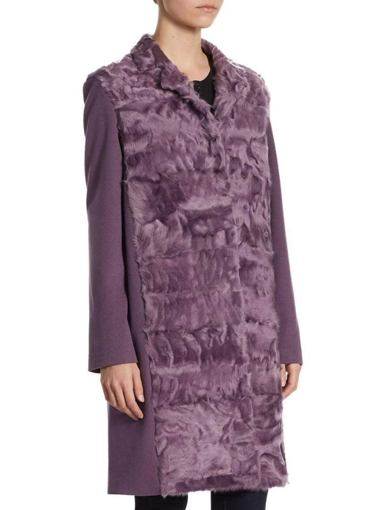 商品The Fur Salon|Shearling Wool And Cashmere Coat,价格¥11221,第3张图片详细描述