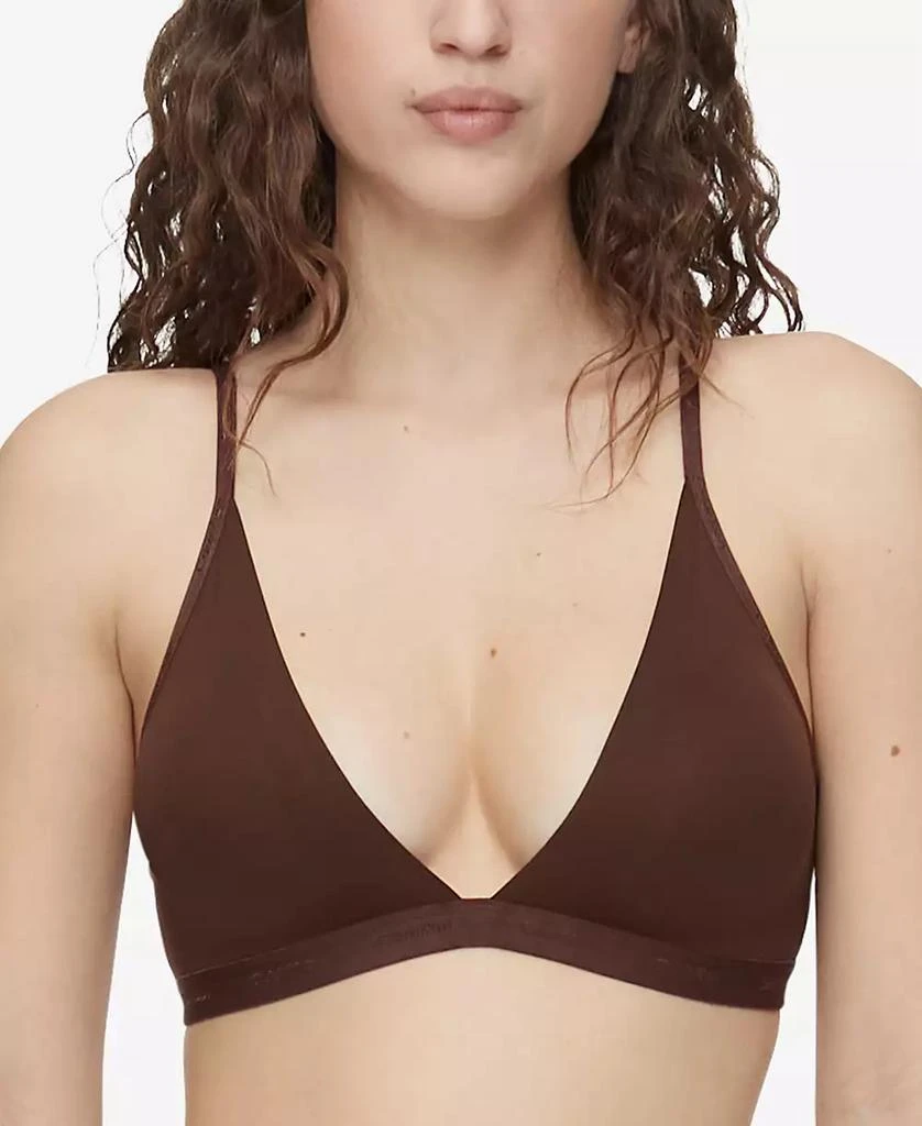 商品Calvin Klein|Women's Form To Body Lightly Lined Triangle Bralette QF6758,价格¥159,第1张图片