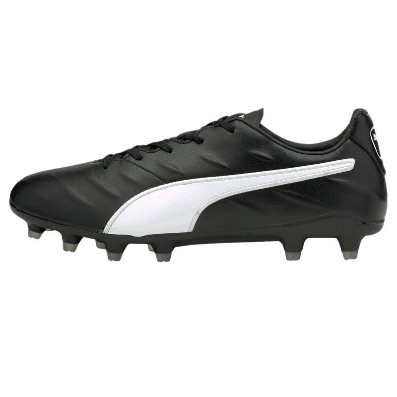 商品Puma|Mens King Pro 21 Leather Soccer Cleats Black/White,价格¥766,第2张图片详细描述
