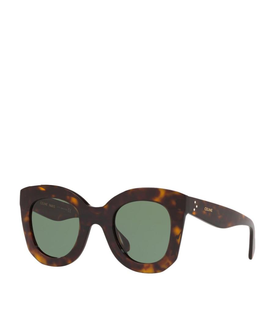 Tortoiseshell Rectangular Sunglasses商品第2张图片规格展示