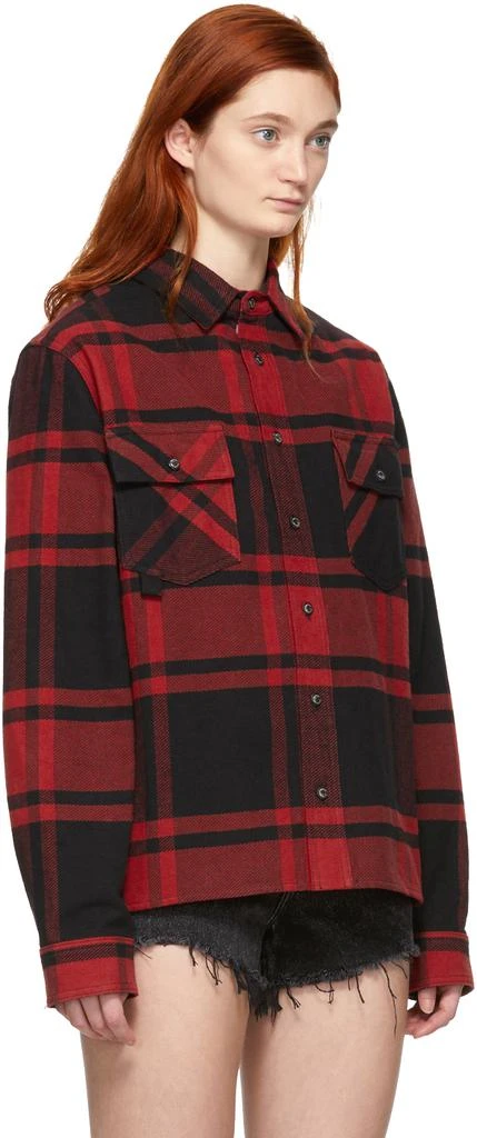 商品Off-White|Black & Red Flannel Stencil Shirt,价格¥5062,第2张图片详细描述