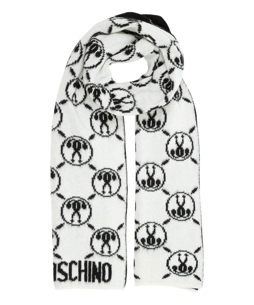 商品Moschino|Moschino Double Question Mark Cashmere Scarf,价格¥1073,第1张图片