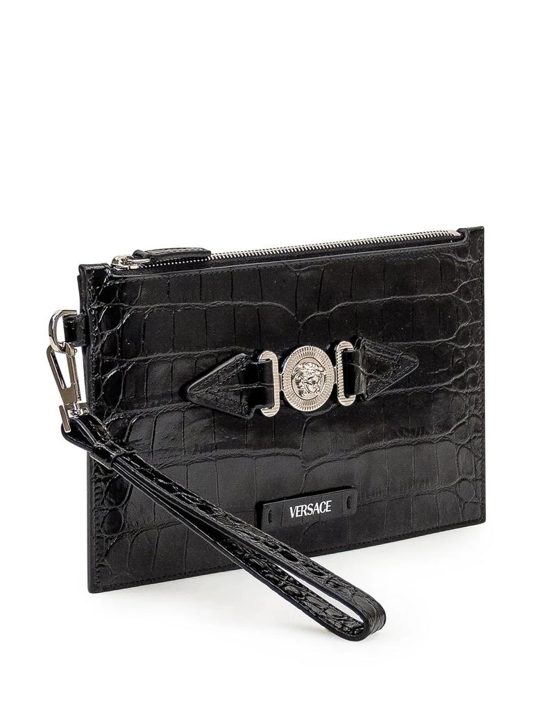 商品Versace|Versace Embossed Zip-Up Clutch Bag,价格¥3660,第3张图片详细描述