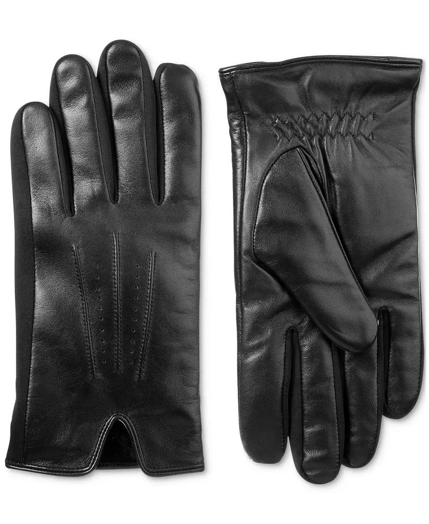 商品Isotoner Signature|Men's Touchscreen Stretch Gloves with Watch Vent,价格¥269,第1张图片