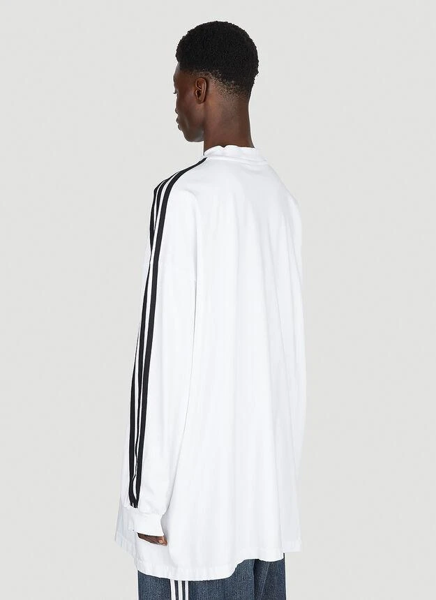 商品Adidas|Logo Print Long Sleeve T-Shirt in White,价格¥8761,第4张图片详细描述