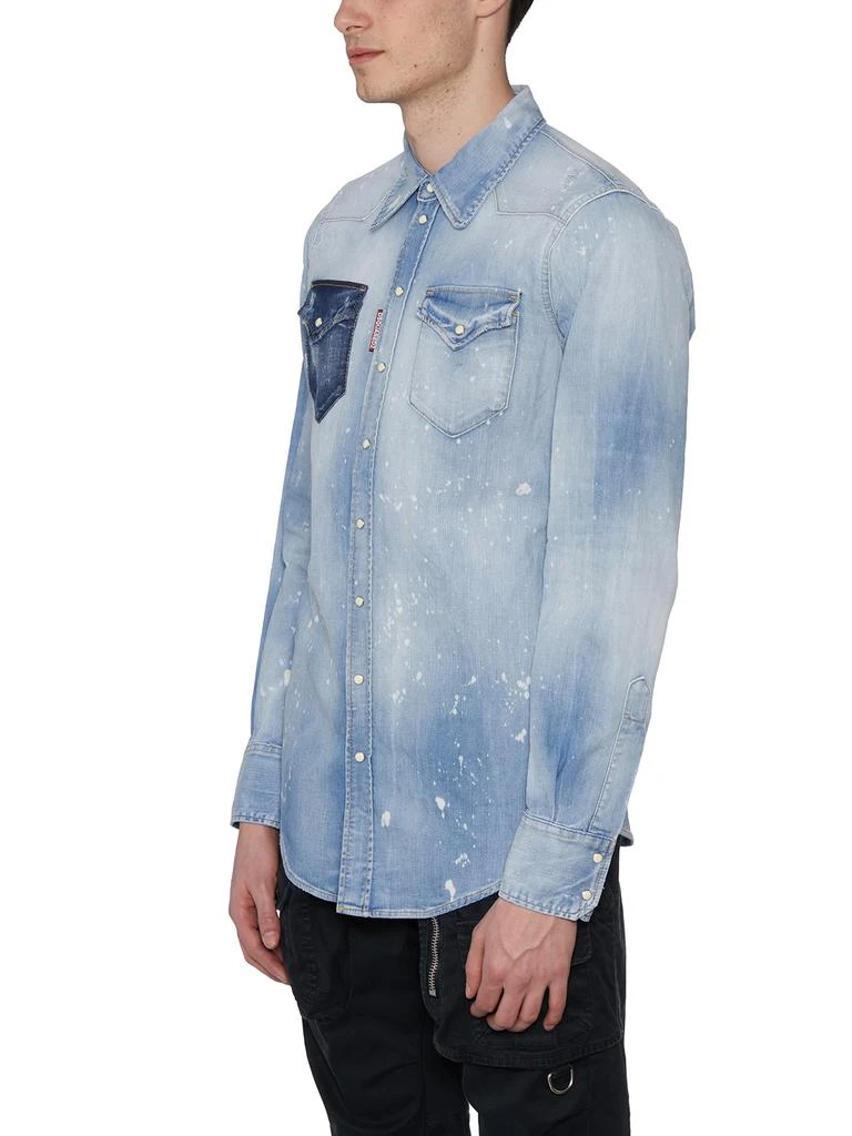 商品DSQUARED2|CAMICIA IN DENIM,价格¥2201,第3张图片详细描述