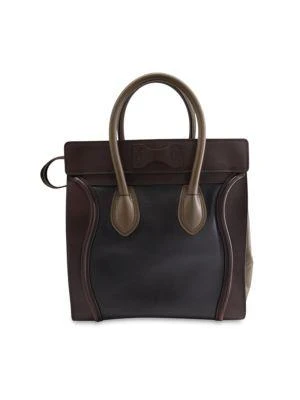 商品[二手商品] Celine|Celine Nano Tricolor Luggage Tote Bag In Multicolor Leather,价格¥10883,第2张图片详细描述