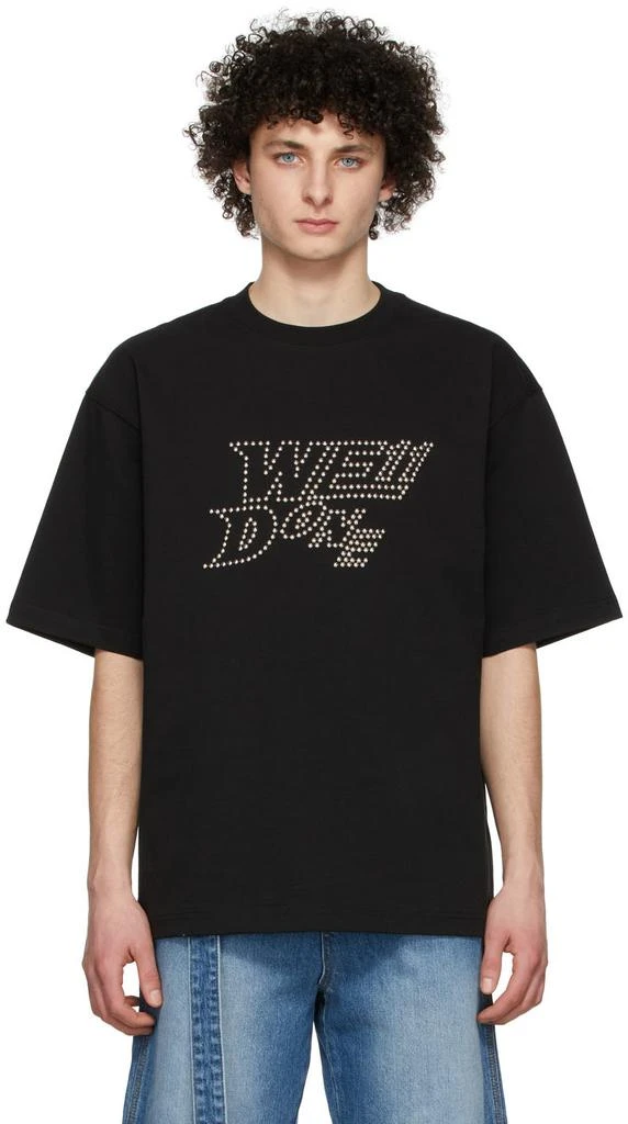 商品We11done|Black Cotton T-Shirt,价格¥650,第1张图片