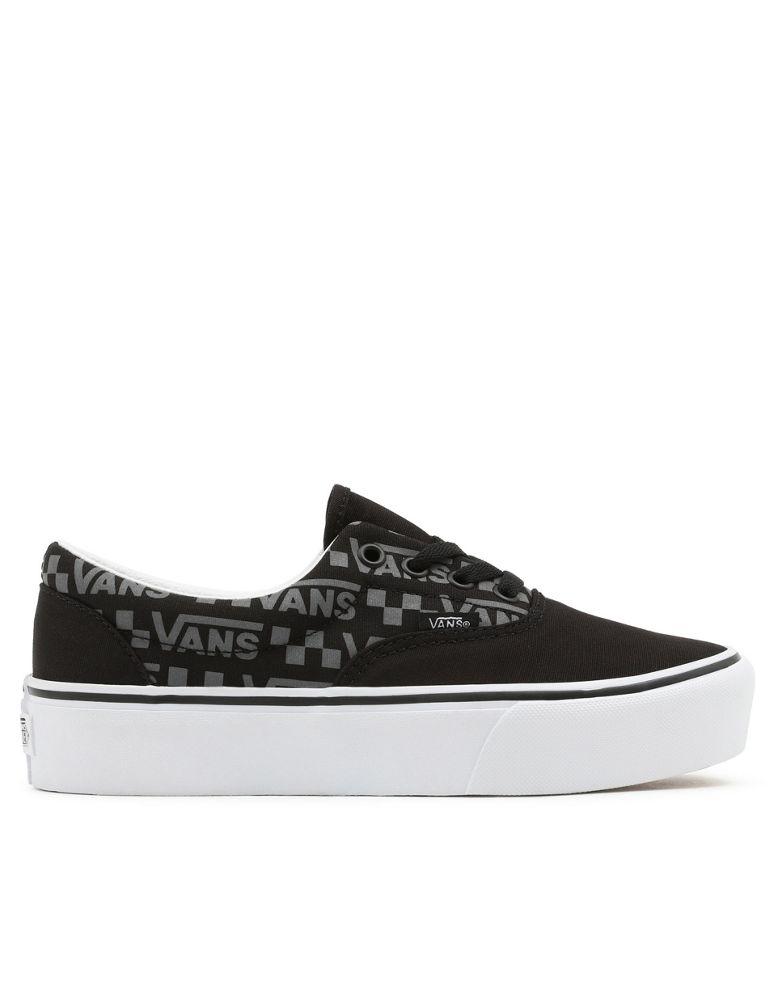 Vans Reflective Logo Era Platform in black/white商品第3张图片规格展示