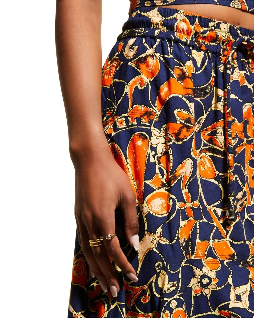 商品A.L.C.|Blanca Abstract Printed Handkerchief Maxi Skirt,价格¥946,第5张图片详细描述