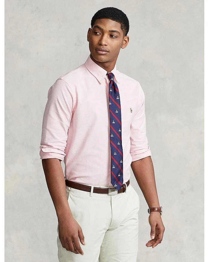 商品Ralph Lauren|Long Sleeve Cotton Oxford Button Down Shirt - Classic & Slim Stretch Fits,价格¥937,第1张图片