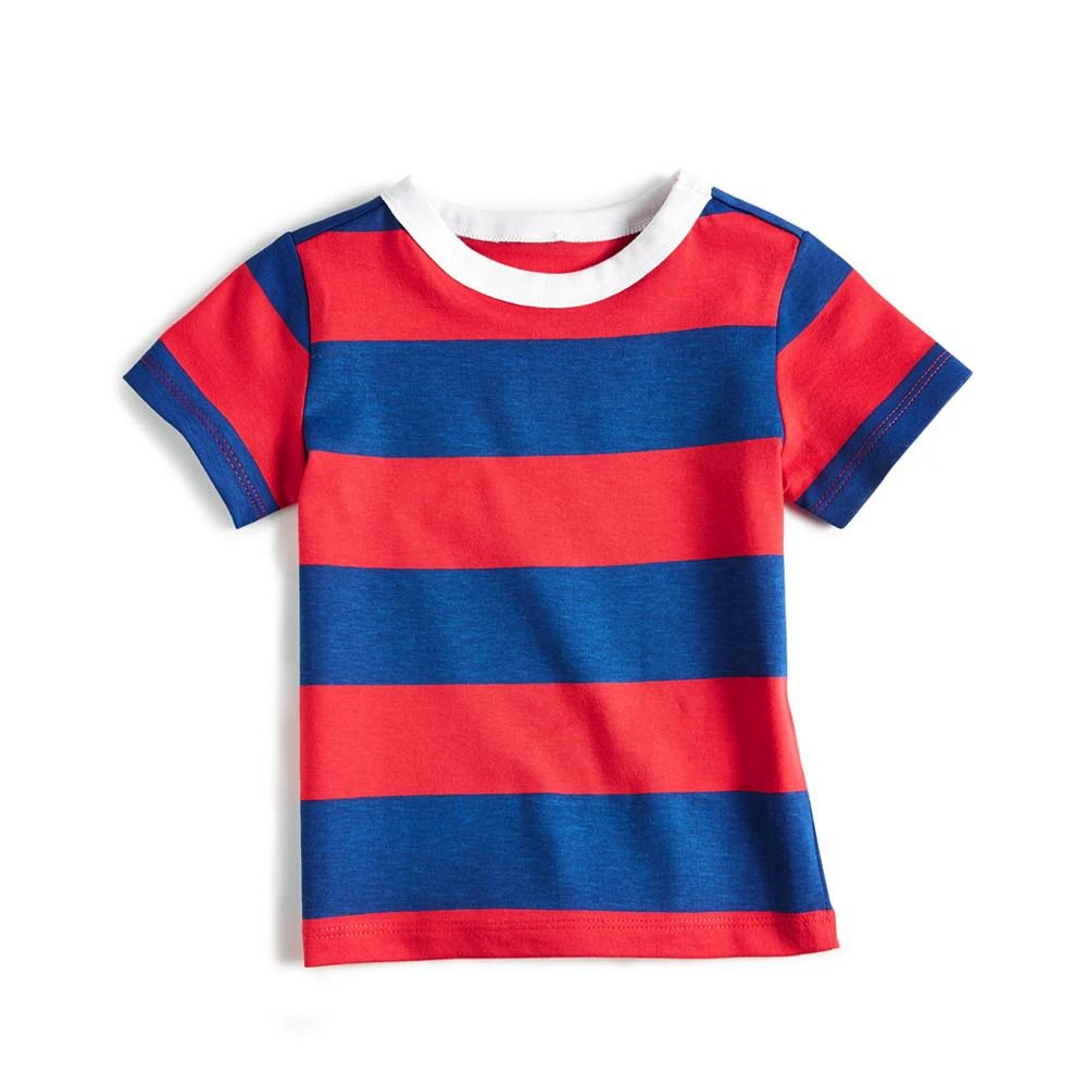 商品First Impressions|Toddler Boys Rugby Stripe T-Shirt, Created for Macy's,价格¥36,第1张图片