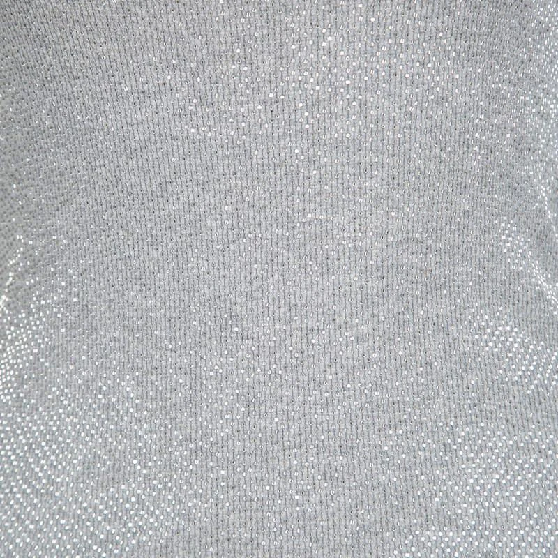 商品[二手商品] Ralph Lauren|Ralph Lauren Grey Rib Knit Bead Embellished Sleeveless Tank Top S,价格¥861,第4张图片详细描述