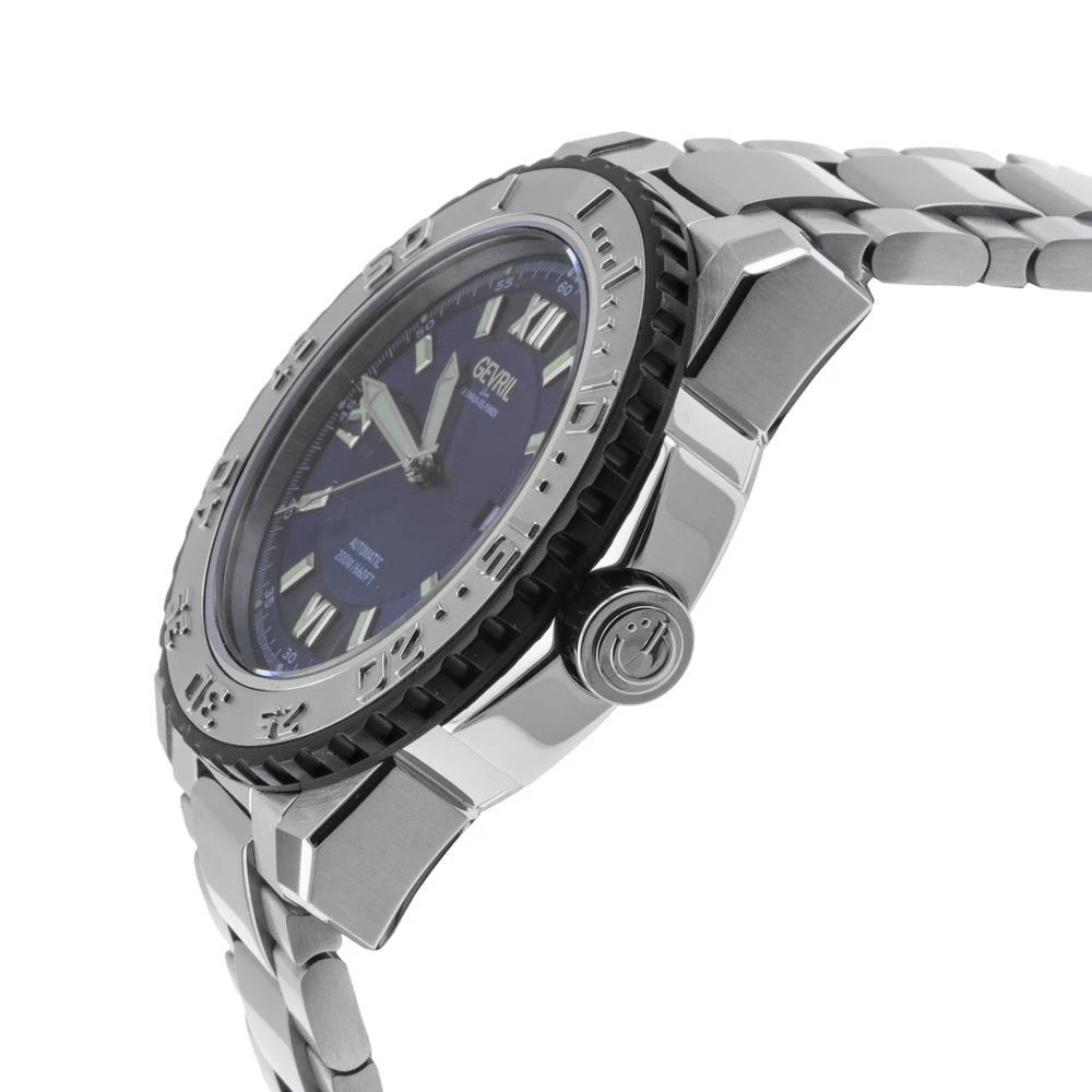 商品Gevril|Gevril Seacloud Men's Watch Blue Dial Stainless Steel Bracelet,价格¥3189,第2张图片详细描述