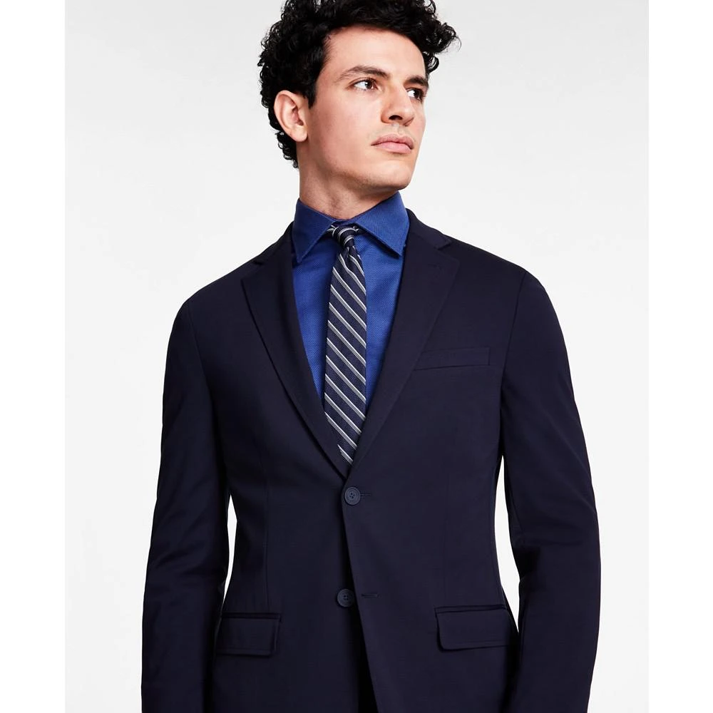 商品Calvin Klein|Men's Slim-Fit Stretch Solid Knit Suit Jacket,价格¥1356,第3张图片详细描述