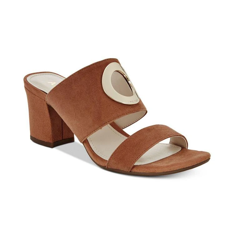 商品Anne Klein|Naomi Block-Heel Sandals,价格¥217,第1张图片