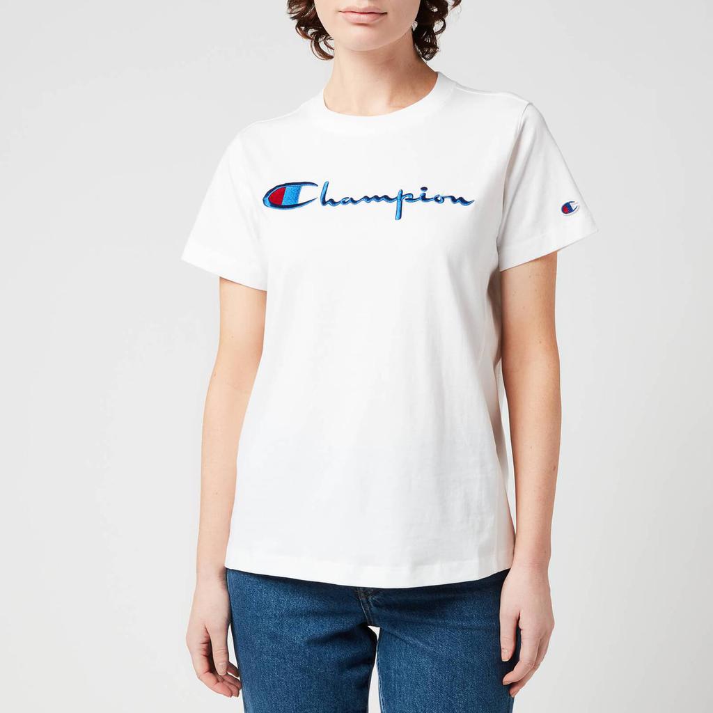 Champion Women's Crewneck T-Shirt - White商品第1张图片规格展示
