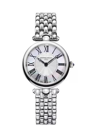 Women's Classics Art Deco Silver-tone Stainless Steel Bracelet Watch商品第1张图片规格展示