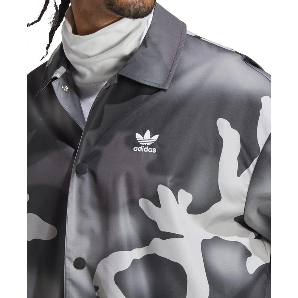 商品Adidas|Men's Graphics Allover Camo Print Coach Jacket,价格¥403,第3张图片详细描述