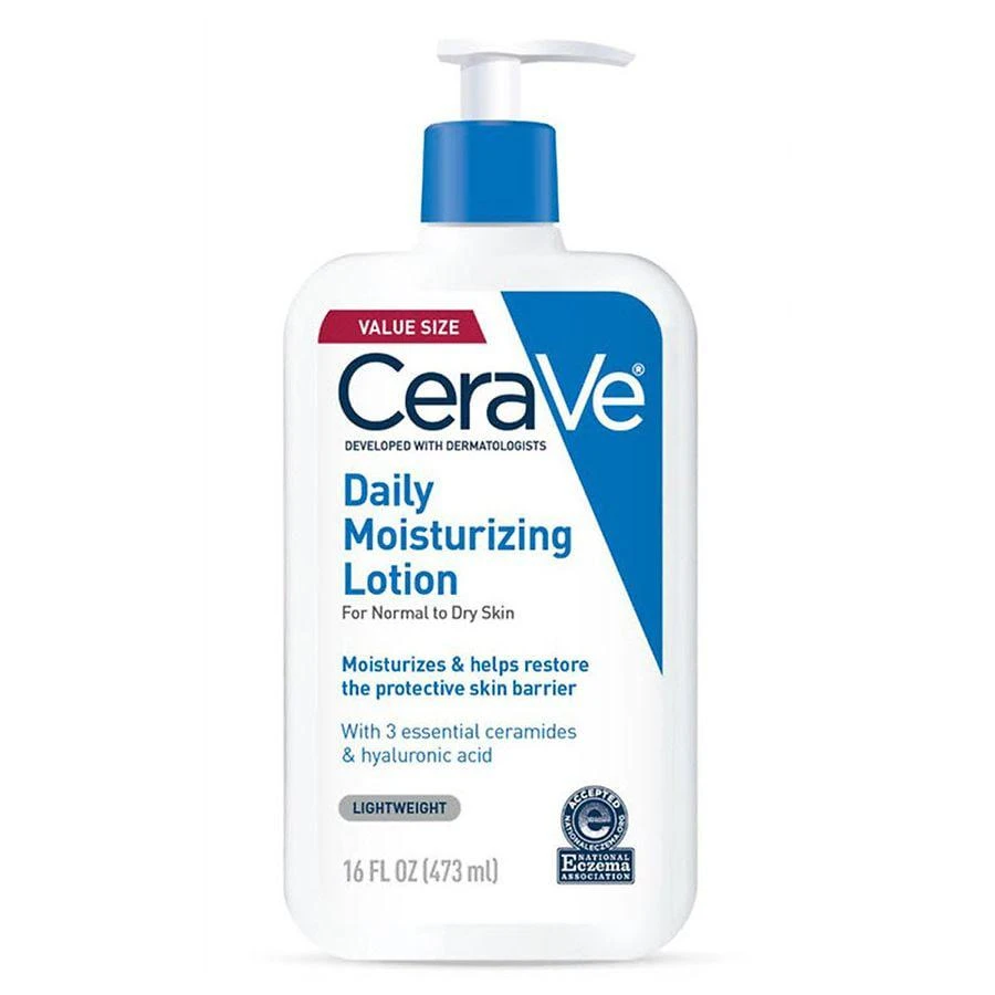 CeraVe Moisturizing Face and Body Lotion with Hyaluronic Acid for Normal to Dry Skin Unscented 1