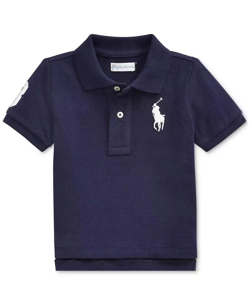 商品Ralph Lauren|Baby Boys Cotton Mesh Pony Logo Polo Shirt,价格¥310,第1张图片