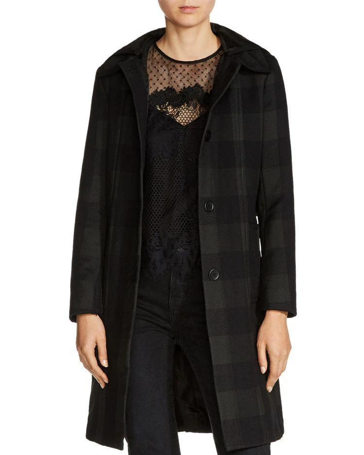 商品Maje|Gobani Plaid Coat,价格¥2925,第1张图片