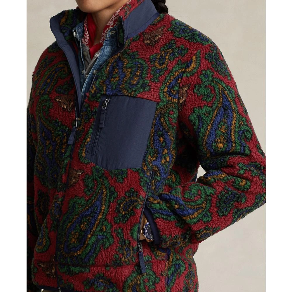 商品Ralph Lauren|Men's Paisley Fleece Jacquard Jacket,价格¥1556,第3张图片详细描述