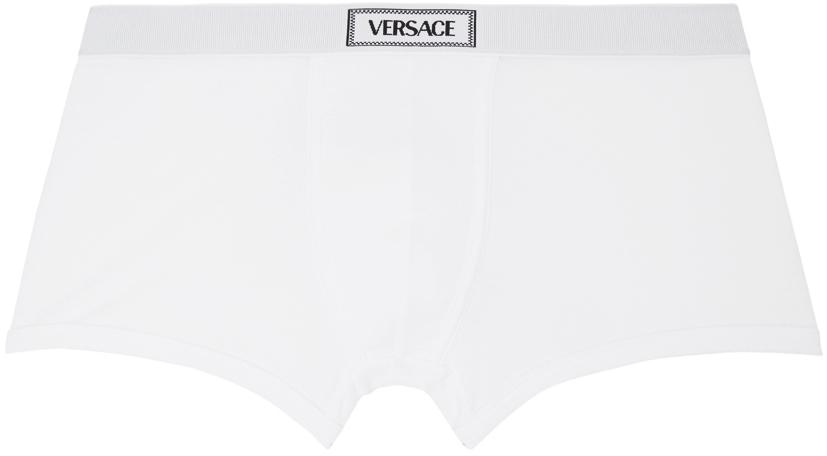 インナー・ルームウェアその他 VERSACE '90s vintage' briefs White 90s Vintage Logo Ribbed Briefs White | VERSACE US