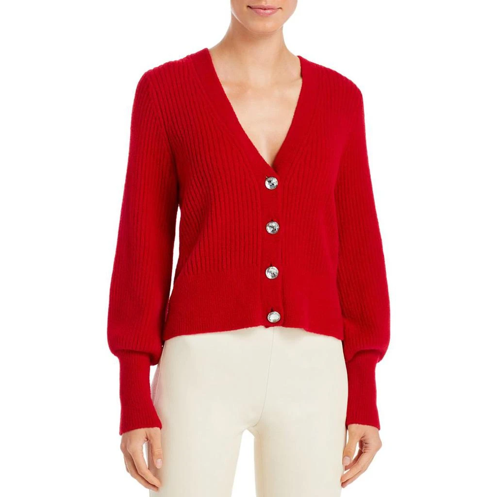 商品Tahari|T Tahari Womens Ribbed Knit V-Neck Cardigan Sweater,价格¥210,第1张图片