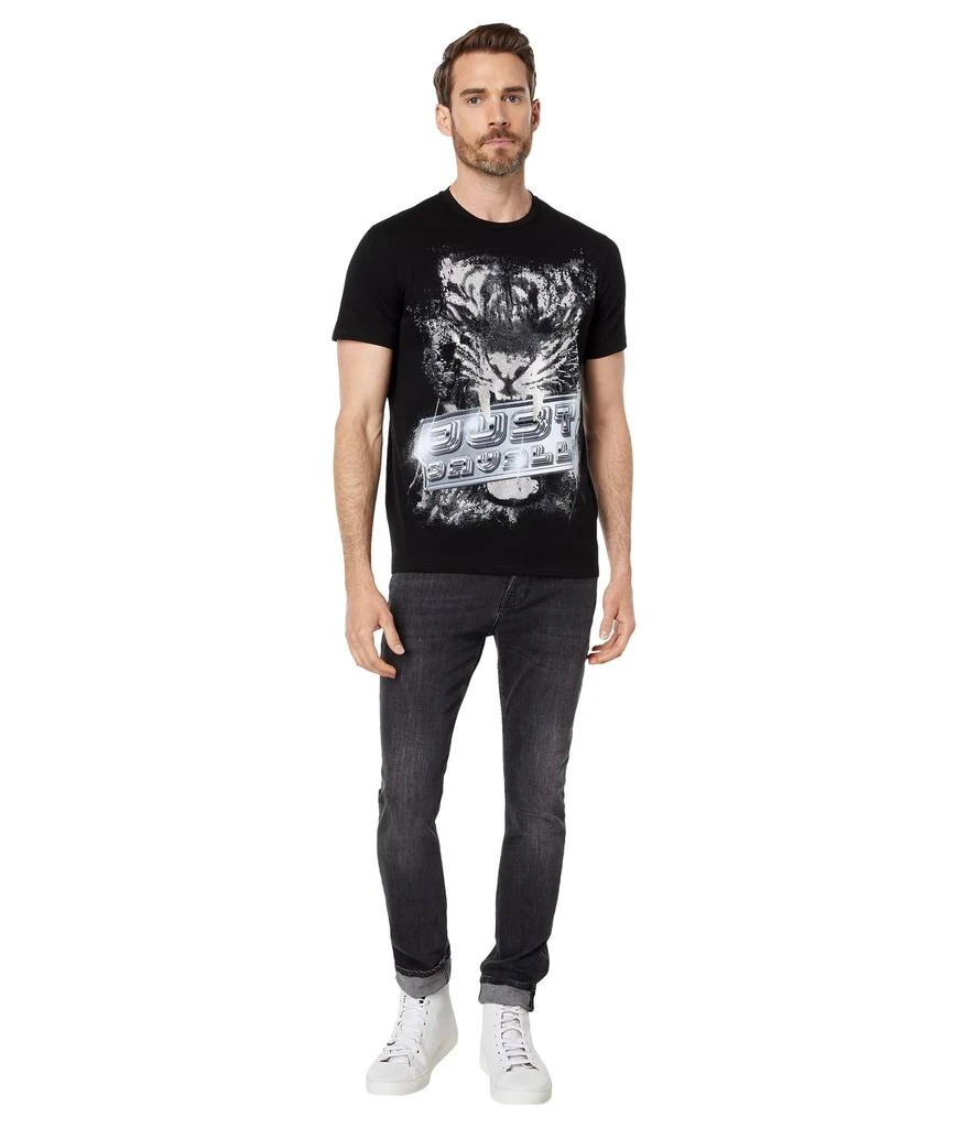 商品Just Cavalli|Queens T-Shirt with "Tiger" Graphic with Crystals,价格¥1077,第4张图片详细描述