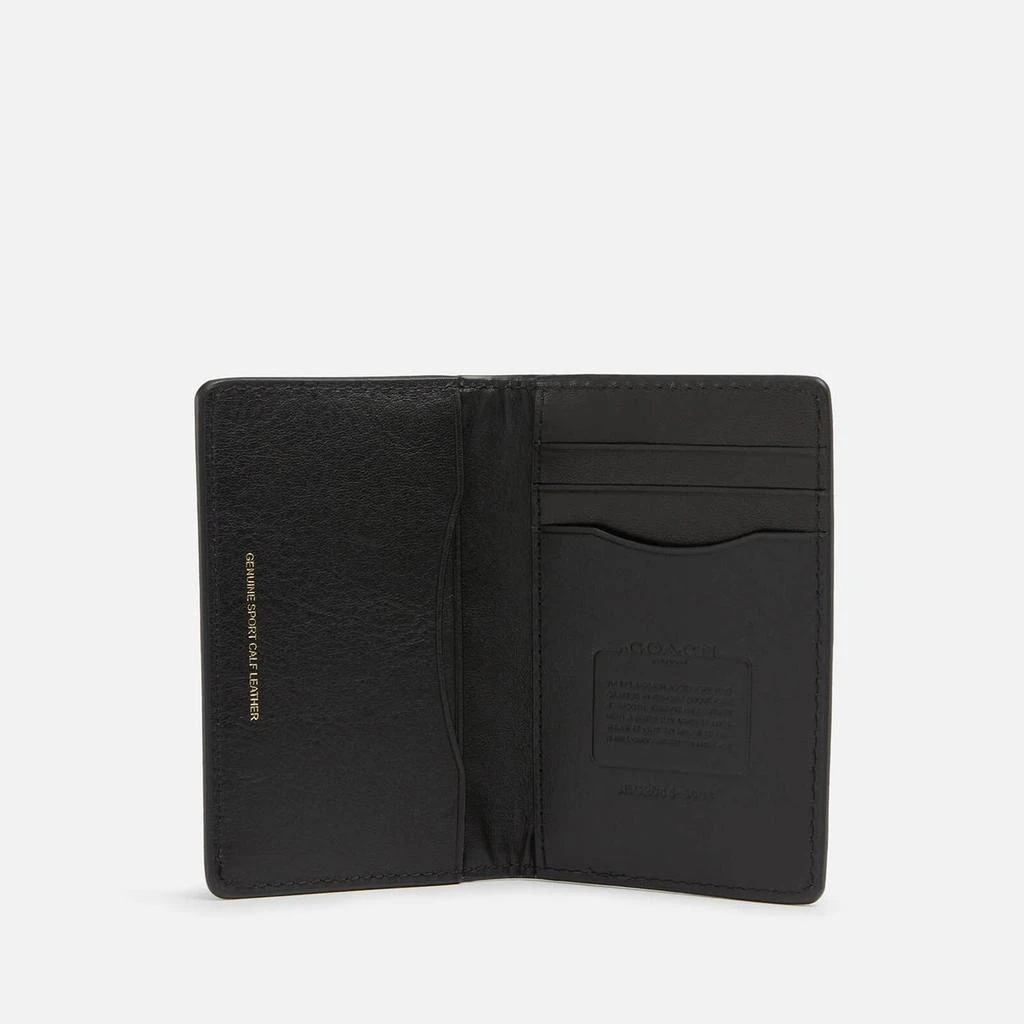 商品Coach|Coach Men's Card Wallet in Sport Calf - Black,价格¥1039,第3张图片详细描述