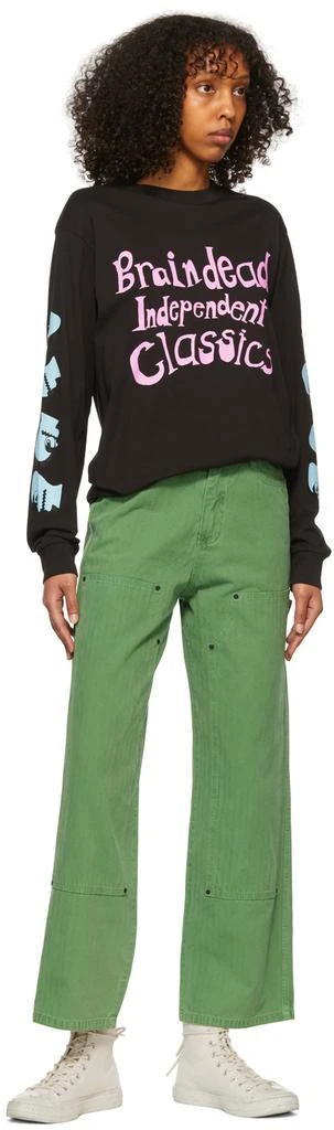 商品Brain Dead|Green Cotton Trousers,价格¥750,第4张图片详细描述