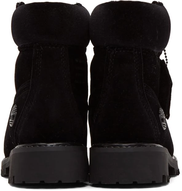 商品Off-White|Black Timberland Edition Velvet Boots,价格¥3437,第4张图片详细描述