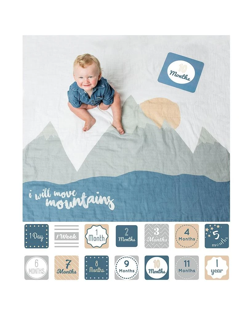 商品Lulujo|I Will Move Mountains Photo Blanket & Monthly Card Set - Baby,价格¥211,第1张图片