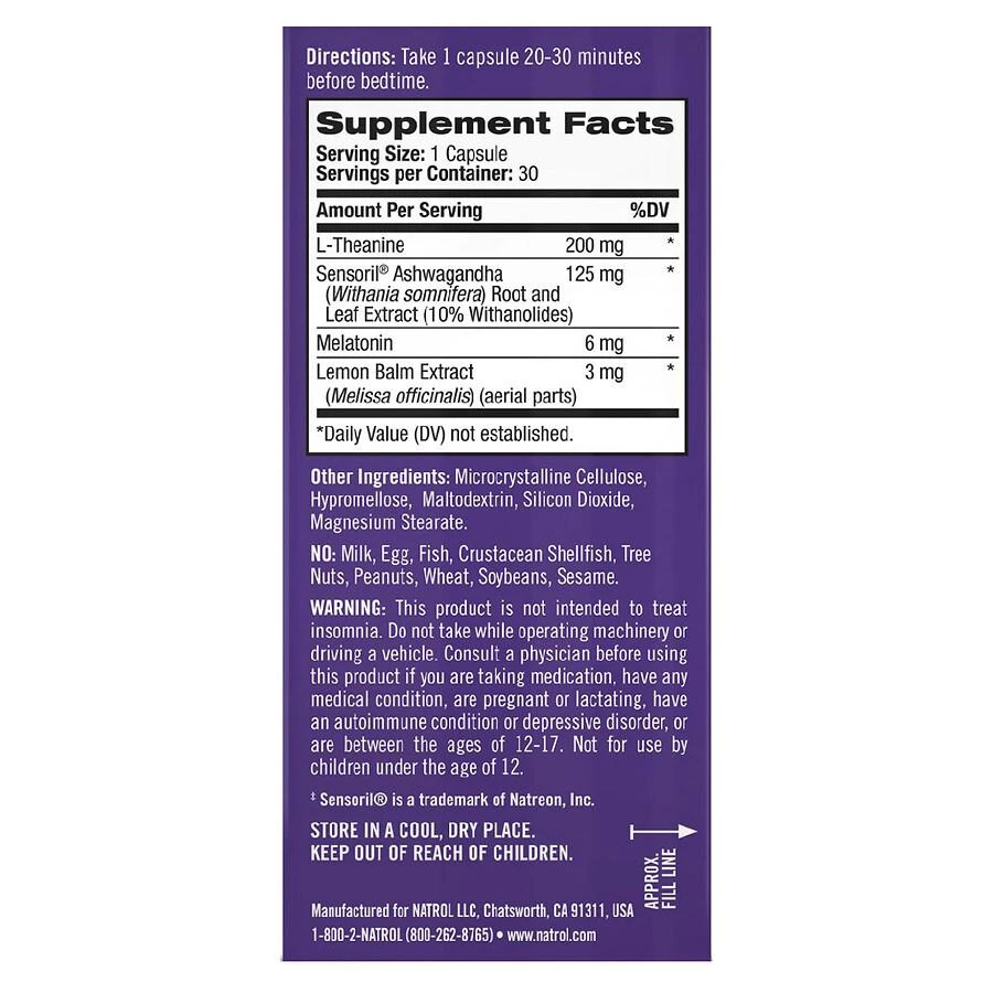 商品Natrol|Sleep+ Calm Capsules,价格¥134,第4张图片详细描述