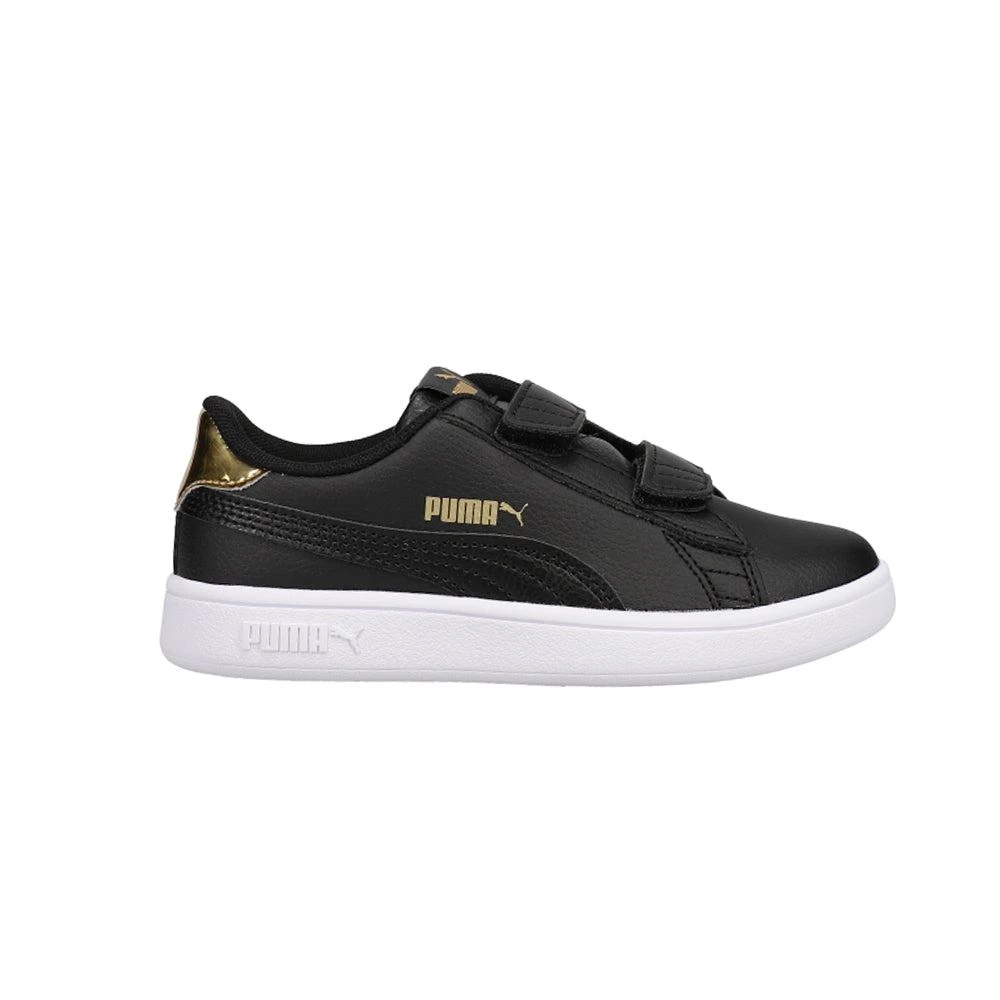 商品Puma|Smash V2 Mirror Metallic Slip On Sneakers (Toddler),价格¥225,第1张图片