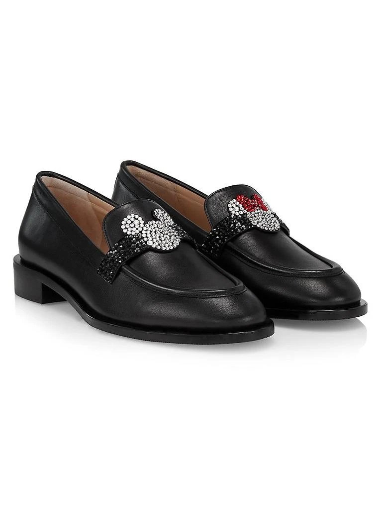 商品Stuart Weitzman|Disney x Stuart Weitzman Palmer Leather Loafers,价格¥4875,第2张图片详细描述