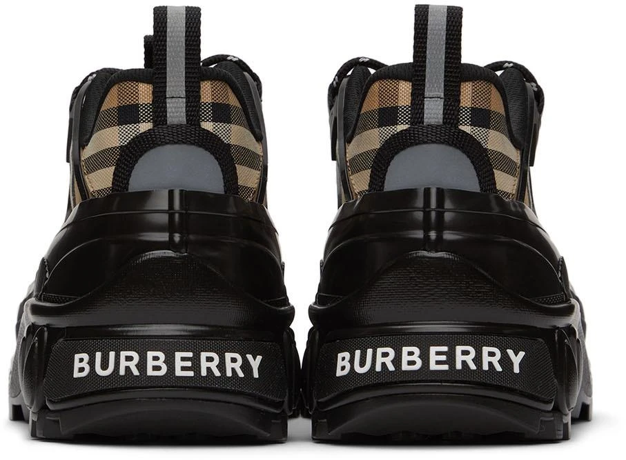 商品Burberry|黑色 & 驼色 Arthur 运动鞋,价格¥6678,第2张图片详细描述