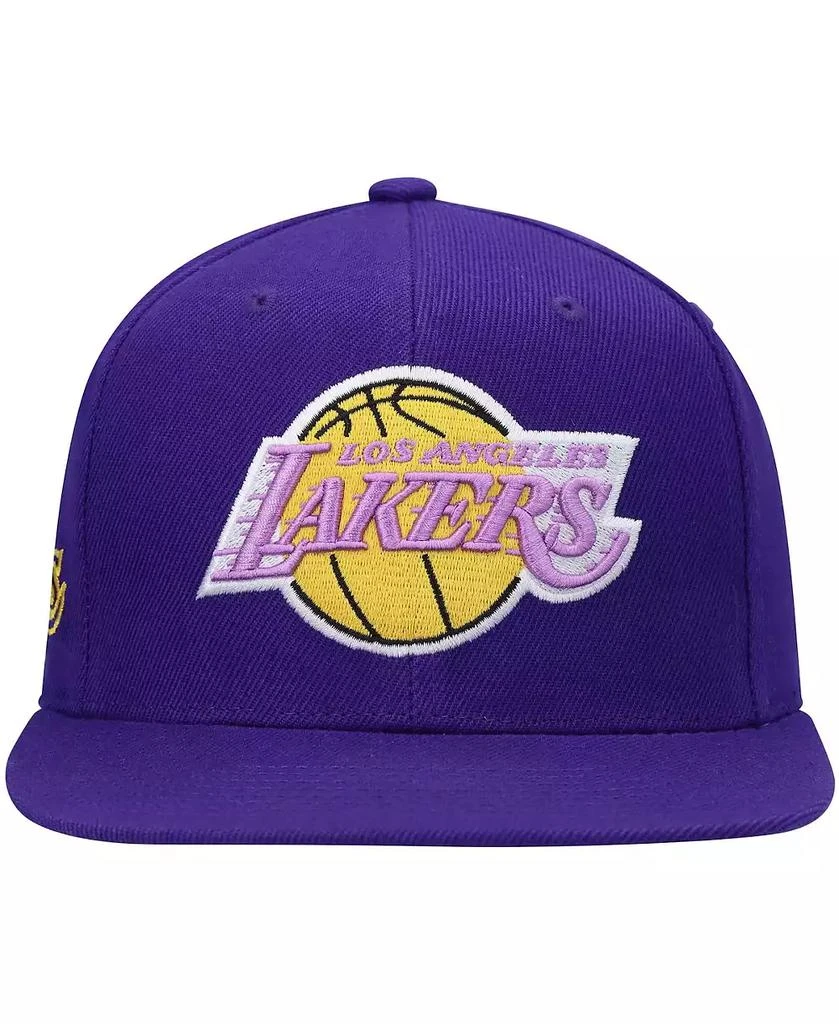 商品Mitchell & Ness|Men's Purple Los Angeles Lakers Hardwood Classics Snapback Hat,价格¥252,第2张图片详细描述