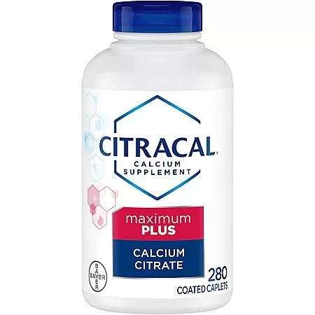 商品Citracal|Citracal Calcium Citrate Caplets + D3 (280 ct.),价格¥119,第1张图片