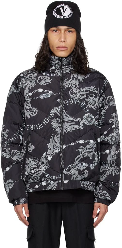 商品Versace|Black Reversible Down Jacket,价格¥3917,第1张图片