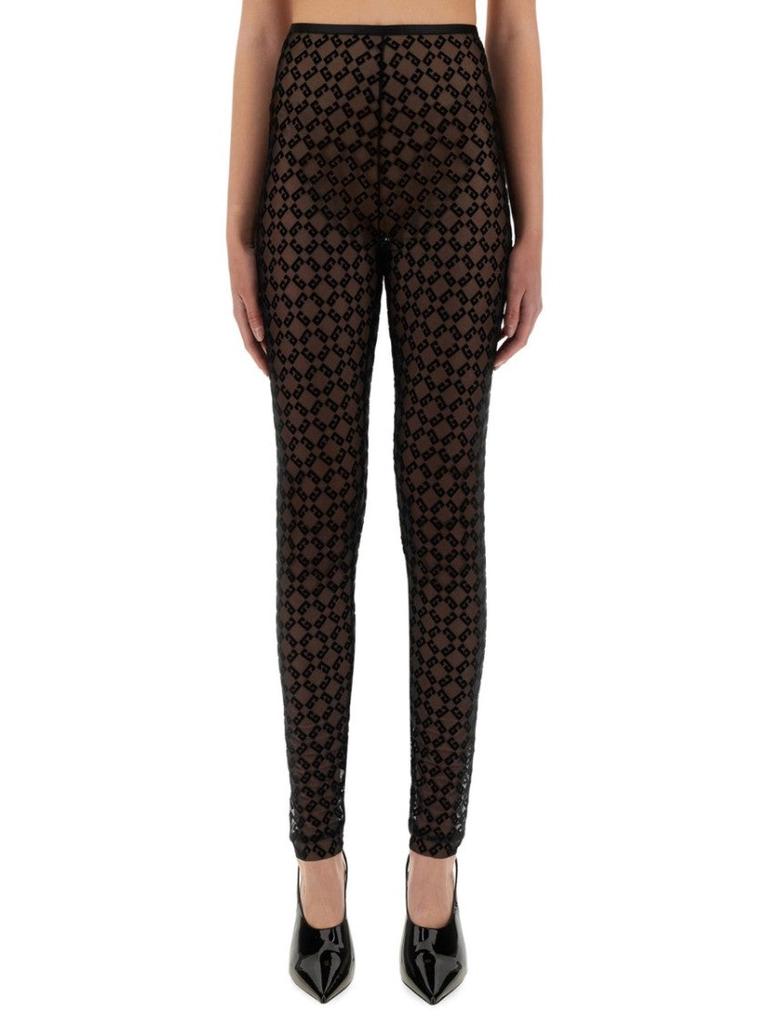 【関税＆送料込み】Givenchy Monogram Tulle Leggings Givenchy Monogram Tulle Leggings - Pants - Compare Prices