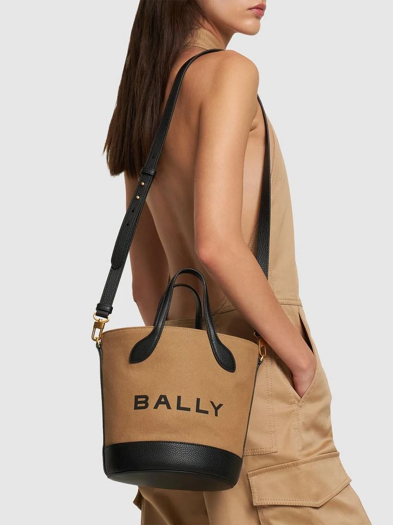 商品Bally|Bar 8 Hours Organic Cotton Bucket Bag,价格¥6008,第1张图片