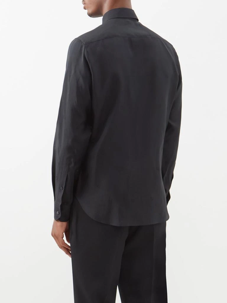 商品Fendi|FF-monogram pinstriped canvas shirt,价格¥4802,第5张图片详细描述