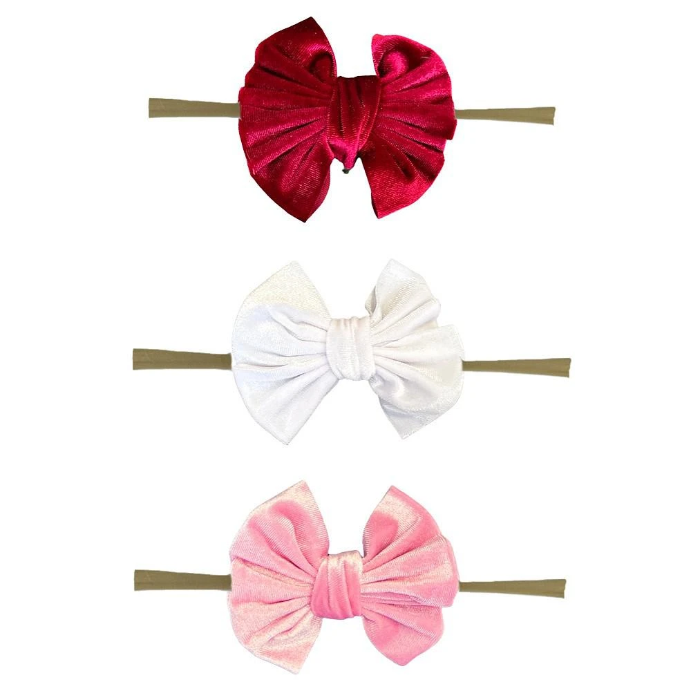 商品Headbands of Hope|Baby Girl Bow + Headband Set - Pinks,价格¥180,第2张图片详细描述