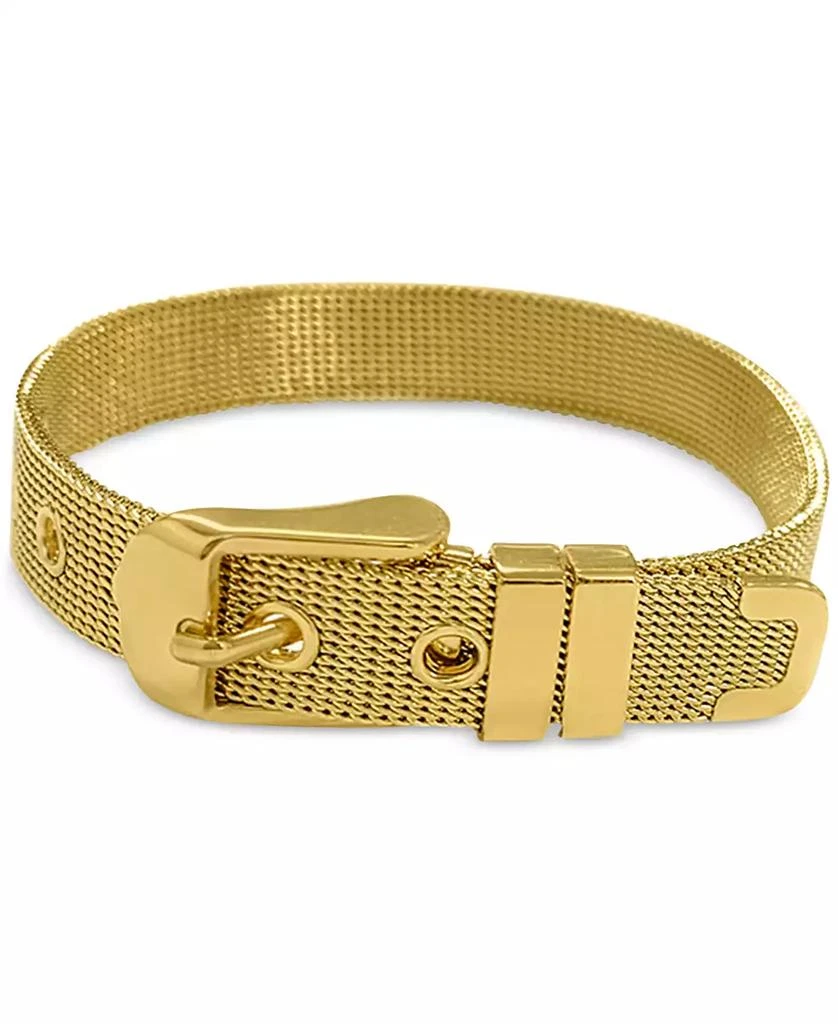 商品ADORNIA|14k Gold-Plated Belt-Style Mesh Flex Bracelet,价格¥147,第1张图片