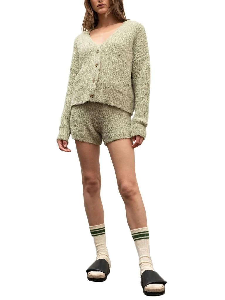 商品By The River|Womens Fuzzy Ribbed Cardigan Sweater,价格¥209,第2张图片详细描述